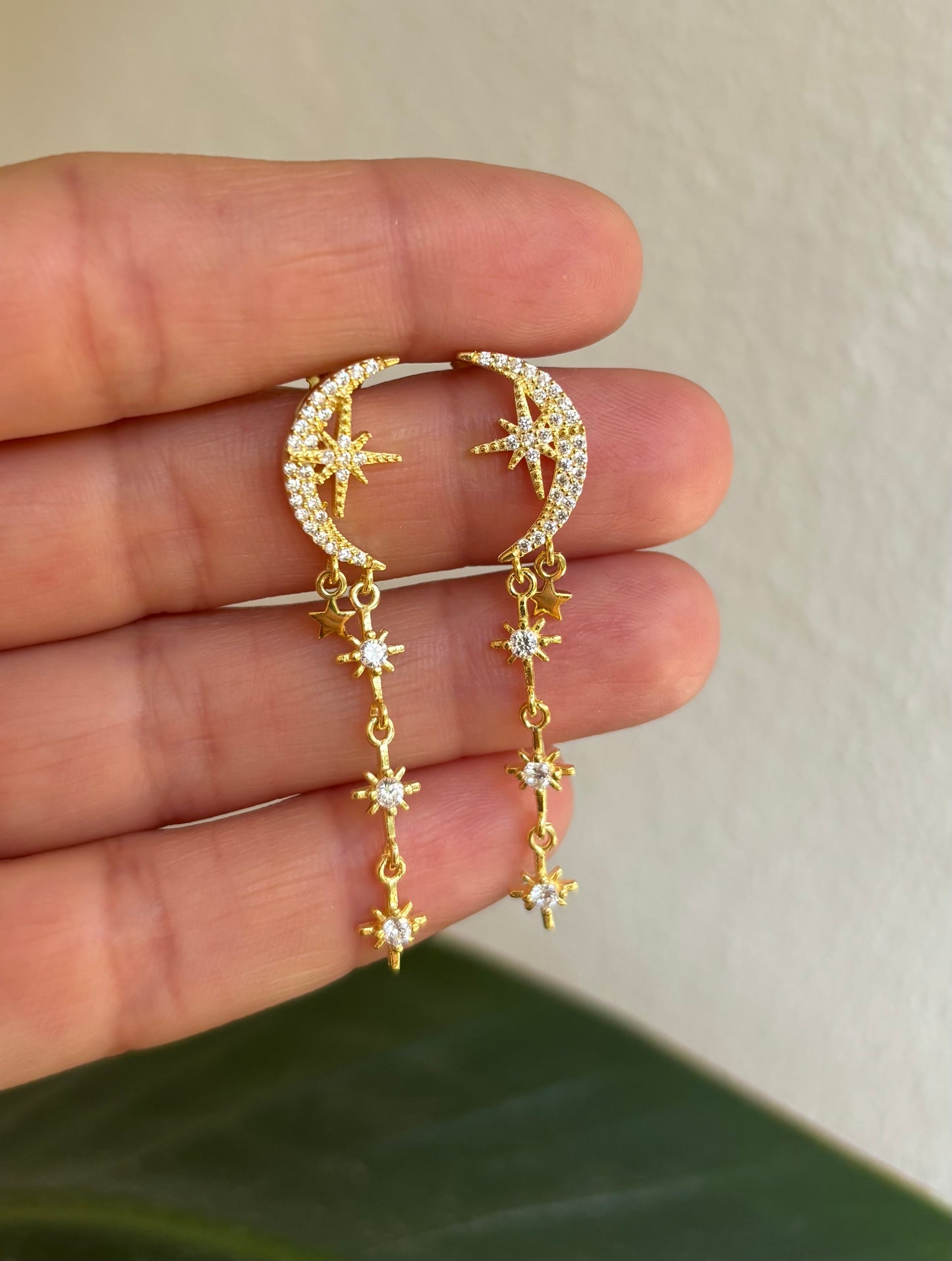 Ay Kutup Yıldızı Küpe