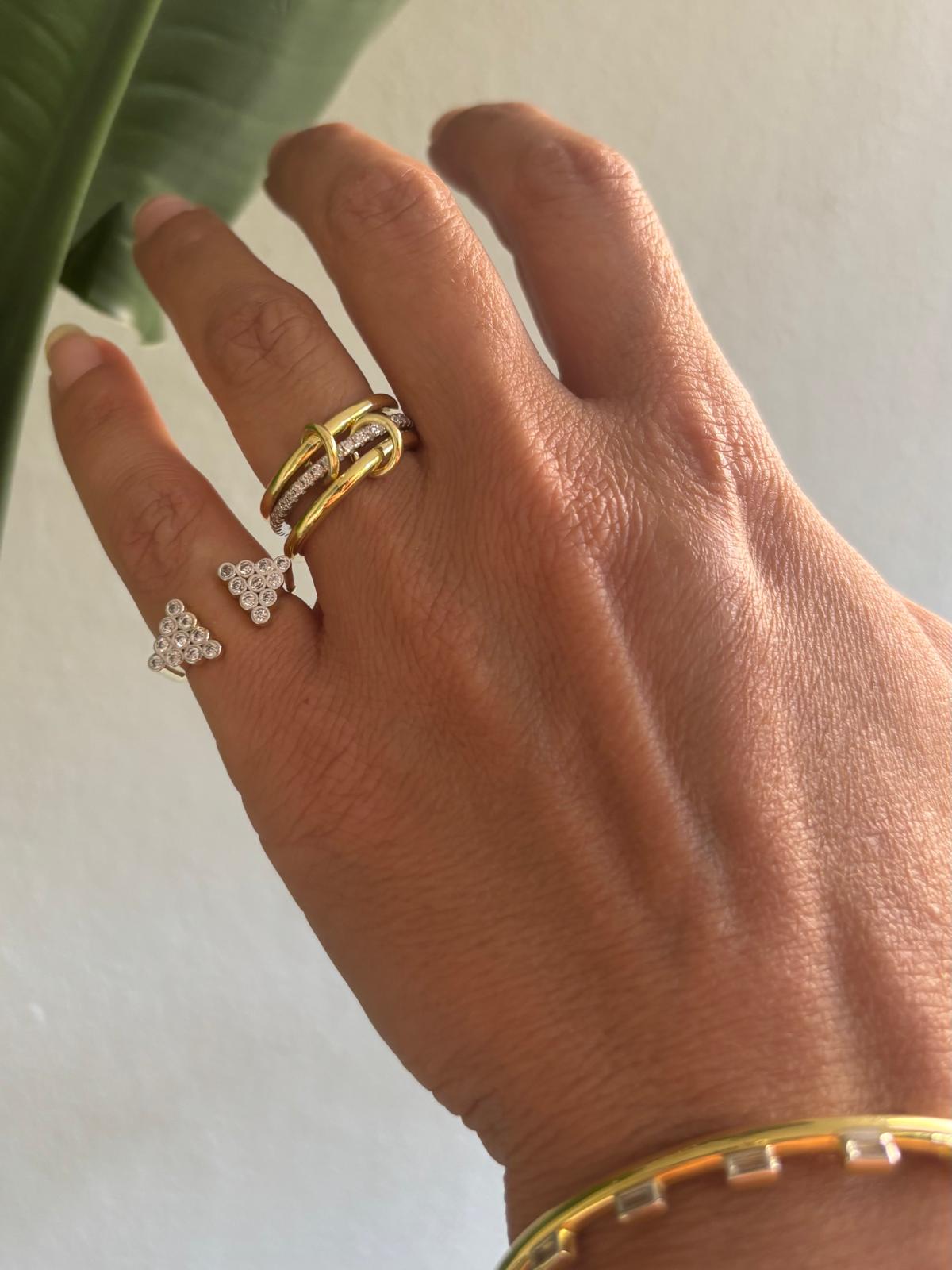 Trent Yüzük (Üçlü) Çift renkli tamtur