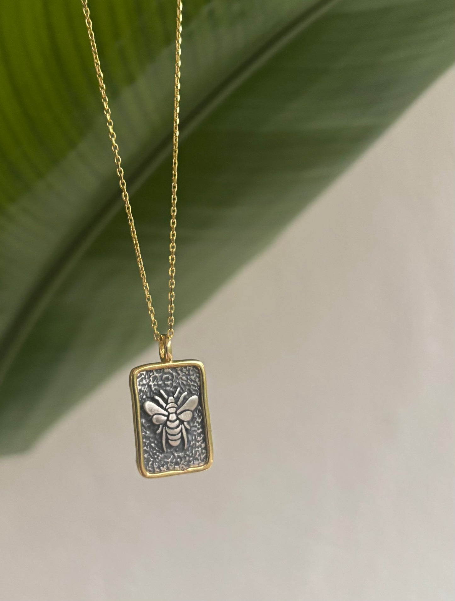 Çift Renk Arı Kolye