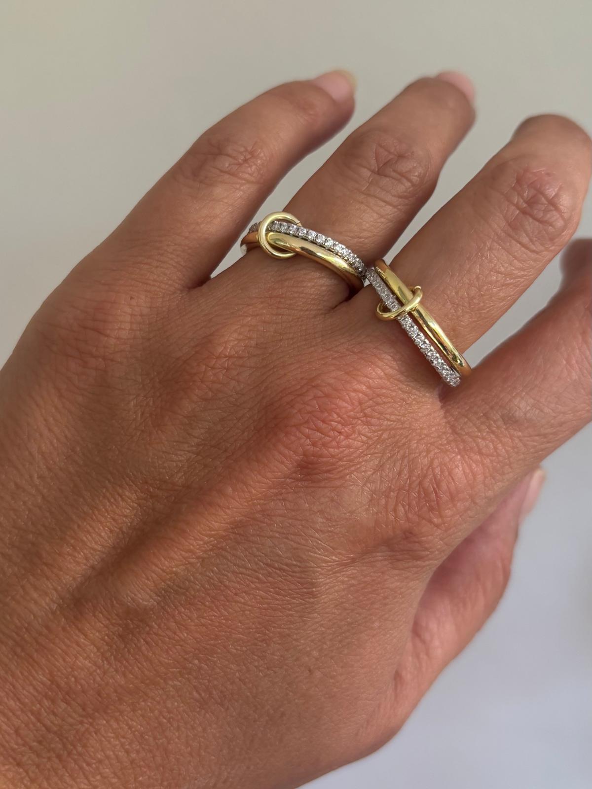 Trend Yüzük (İkili)Çift renkli tamtur)