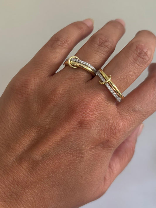 Trend Yüzük (İkili)Çift renkli tamtur)