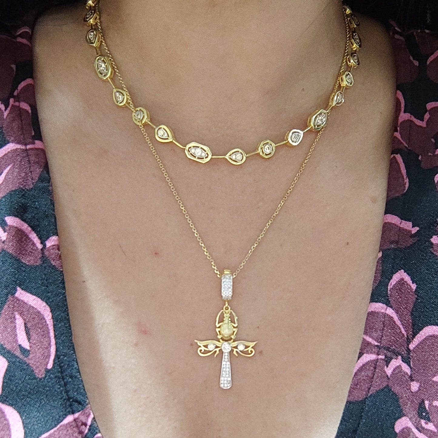 Geometrik Taş Kolye